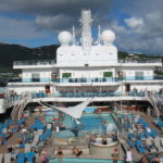 Pool deck on Sky Princess