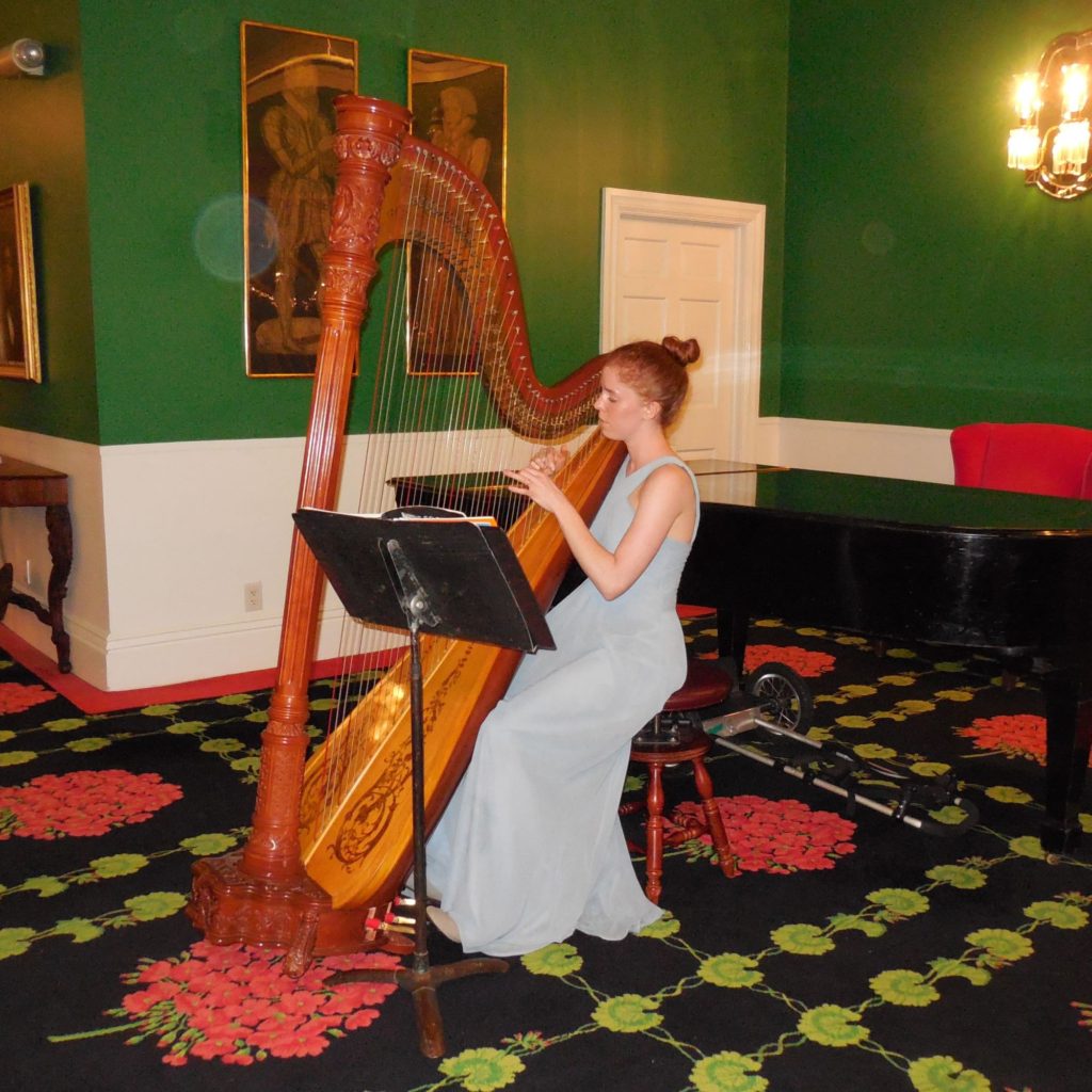 harpist at grand hotel