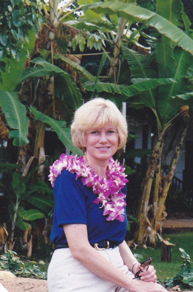 Wearing a Lei in Hawaii