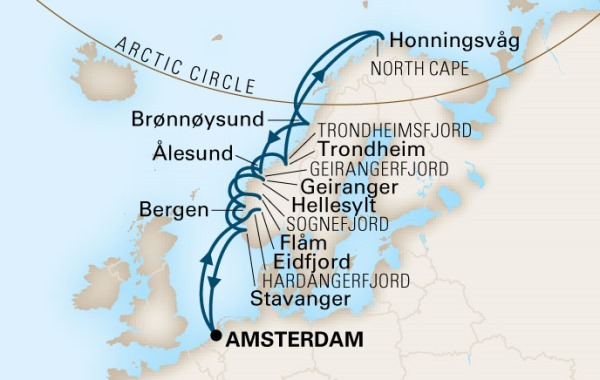 norway cruise itinerary