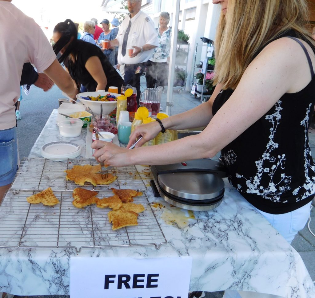 free waffles in bronnoysund norway