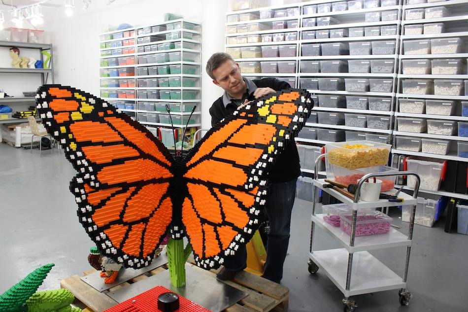 butterfly lego art