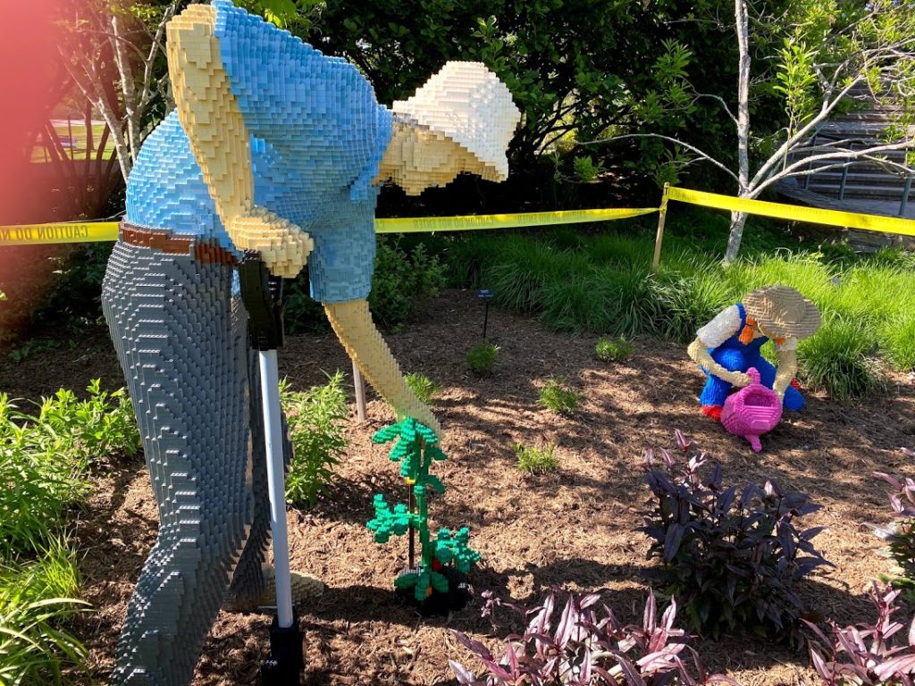 garden work lego art