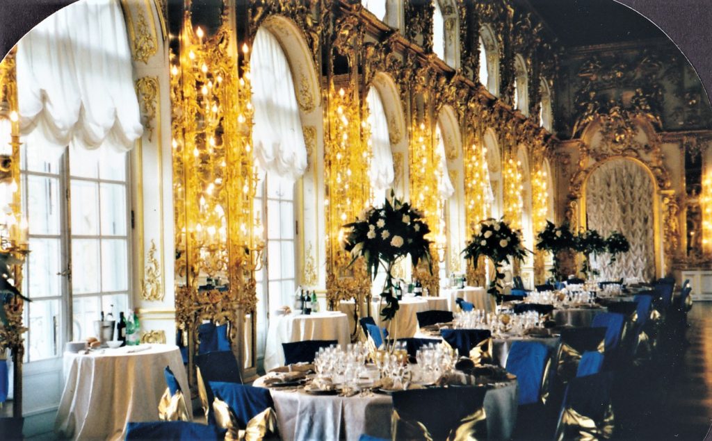 tables set for dinner catherine palace