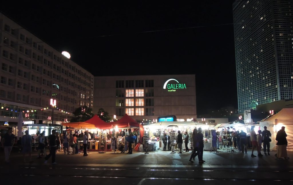 alexanderplatz at night