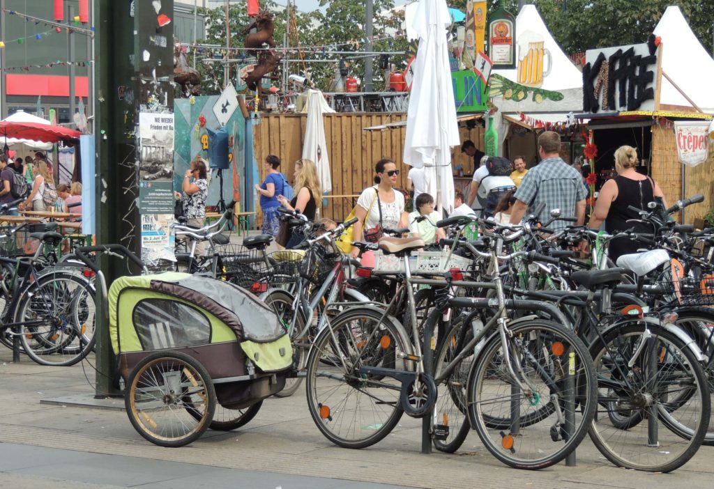 bicycles parked at berlin lacht
