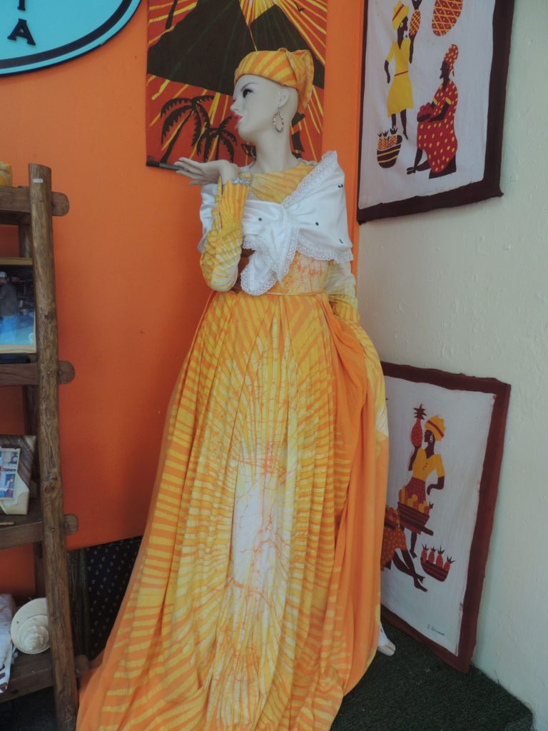 batik dress in st. lucia