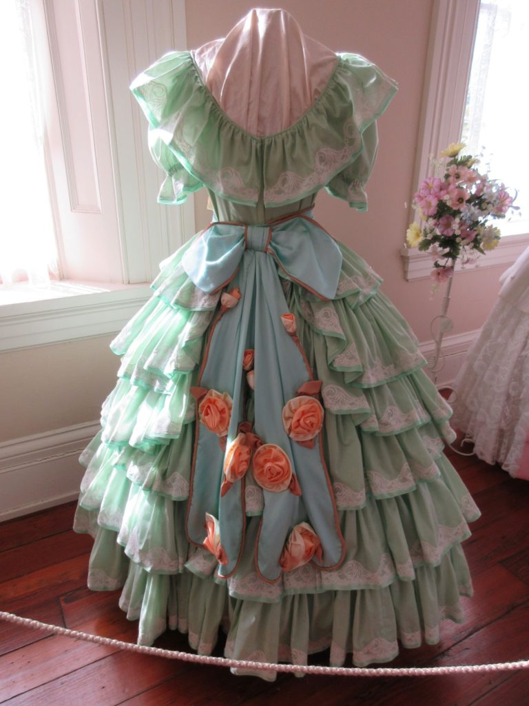 gown at magnolia hall, natchez