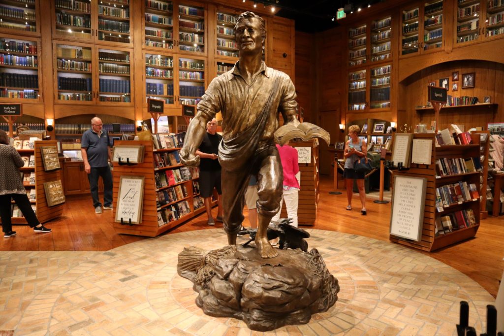 Billy Graham as Sower statue from the Parable of the Sower & the Soils
