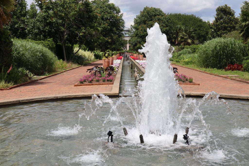 canal garden at stowe gardens