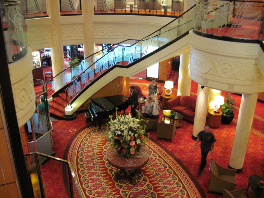 lobby on queen mary 2