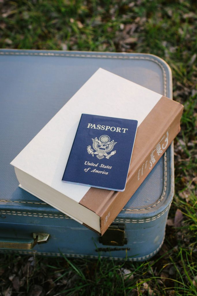 passport and suitcase